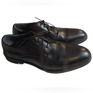 Deer Stags metro memory foam black dress shoes oxfords 14W 14 wide